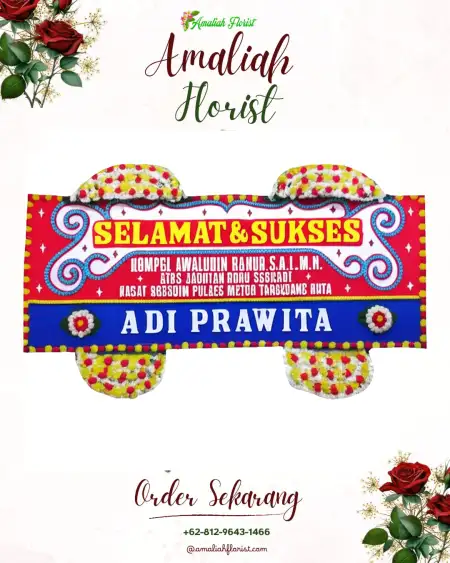 Papan Bunga Ucapan Selamat kebomas gresik