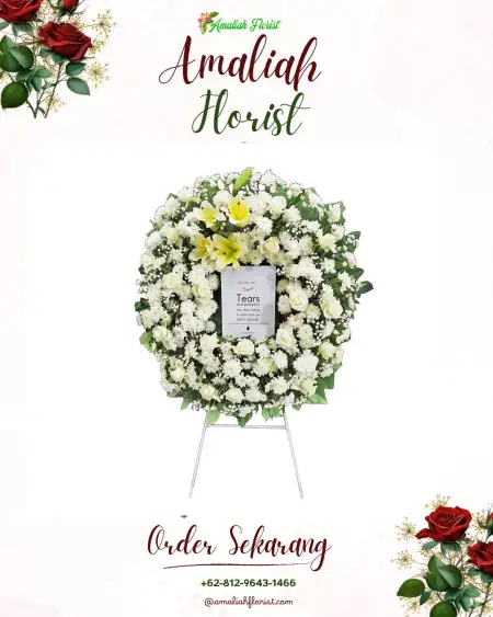 Krans Bunga Duka kebomas gresik